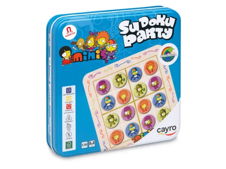 JUEGO SUDOKU PARTY MAGNETICO EN CAJA DE METAL TRAVEL SIZE