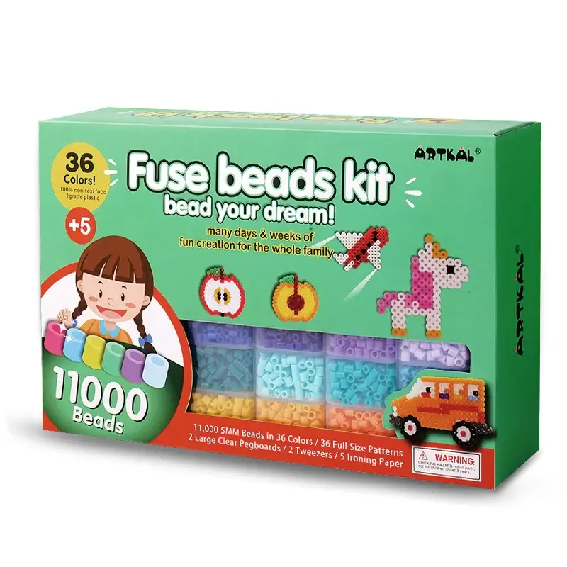 CAJA CON BEADS 5MM X 36 COLORES EN KIT