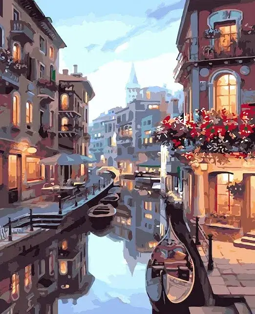 GONDOLAS EN VENECIA 50×65