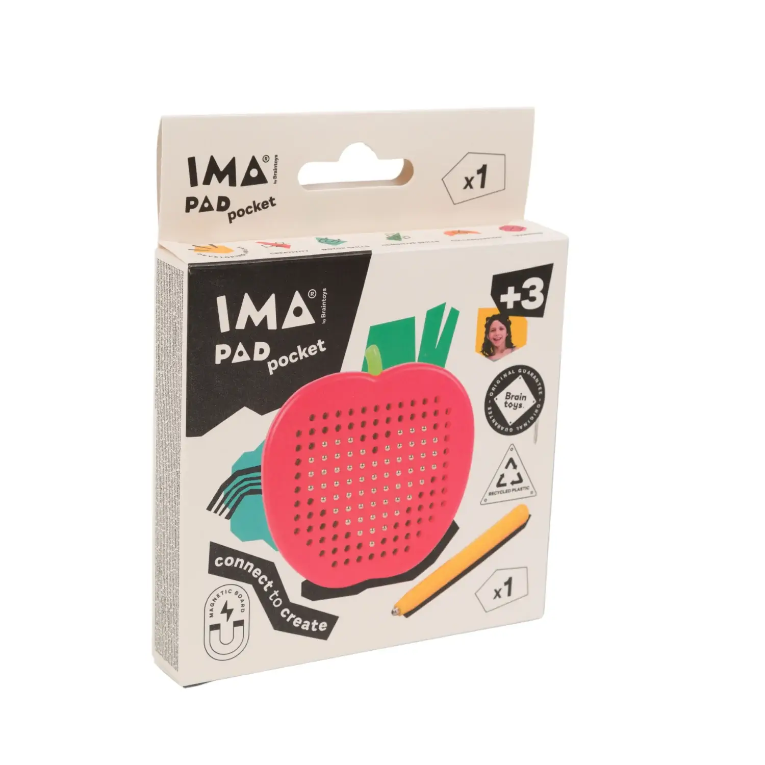 Imanix Imapad de bolsillo modelo manzana con lápiz magnético