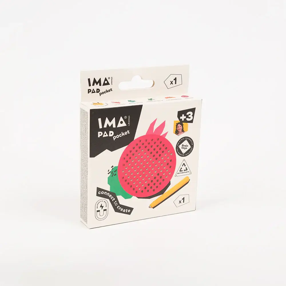 Imanix Imapad rojo circular con lápiz magnético