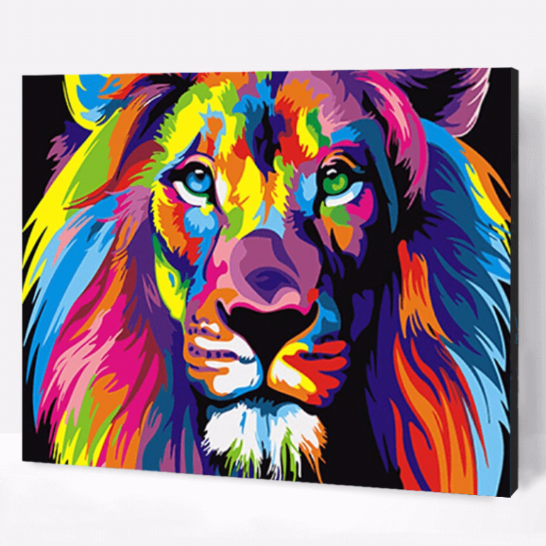 LEON COLORIDO 40X50