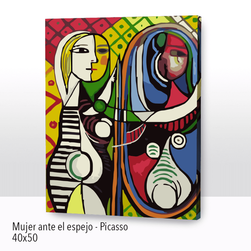 MUJER ANTE EL ESPEJO – PICASSO 40X50