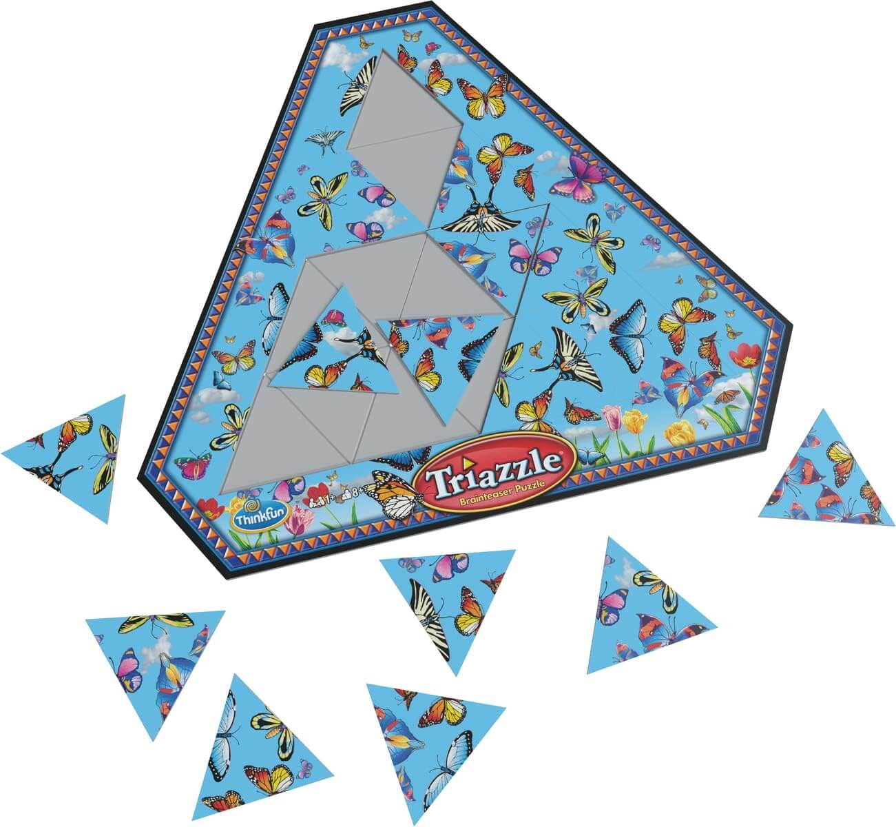 ROMPECABEZAS TRIAZZLE MARIPOSAS 16PZ