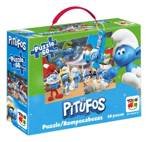 PUZZLE 60 PZS LOS PITUFOS