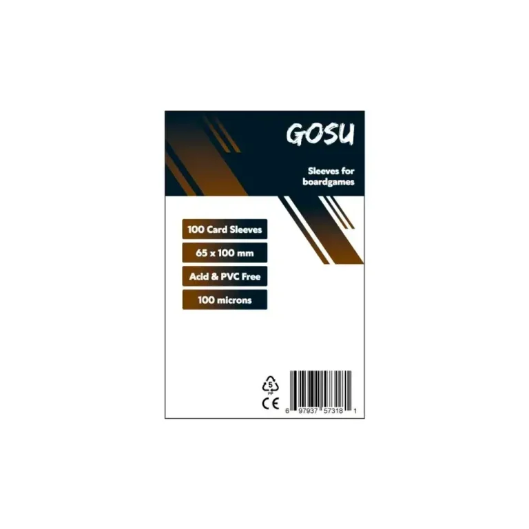 FUNDA GOSU 80 X 120 MM PREMIUM FOR BOARDGAMES 100 MICRAS