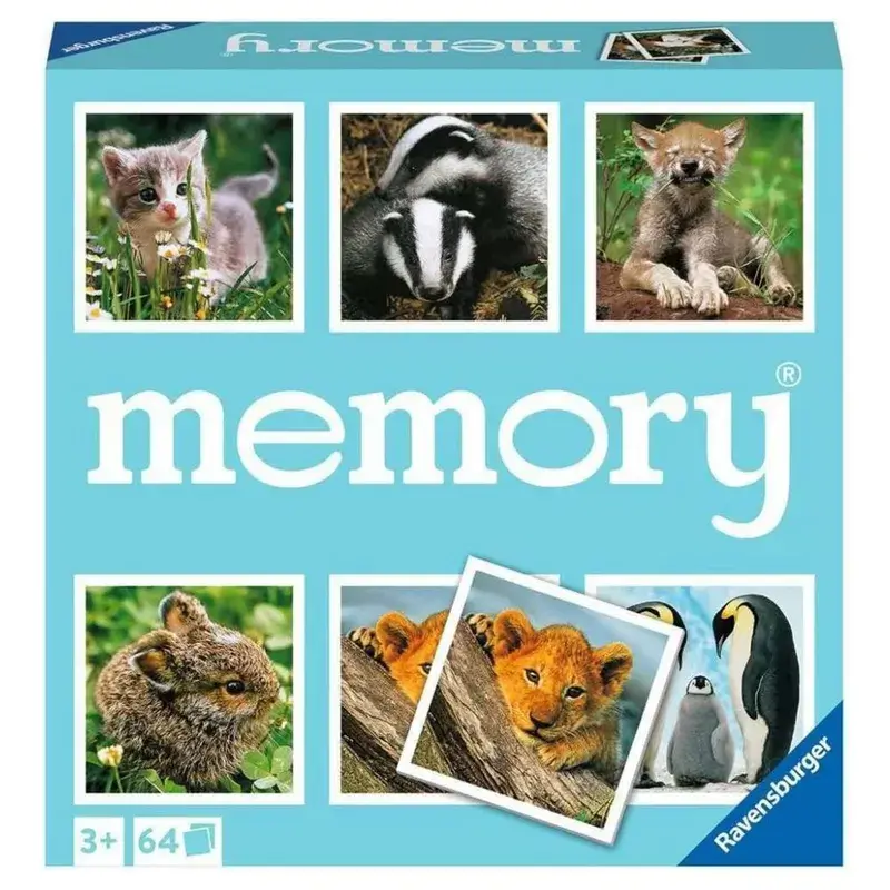 JUEGO MEMORIA ANIMALES BEBÉS