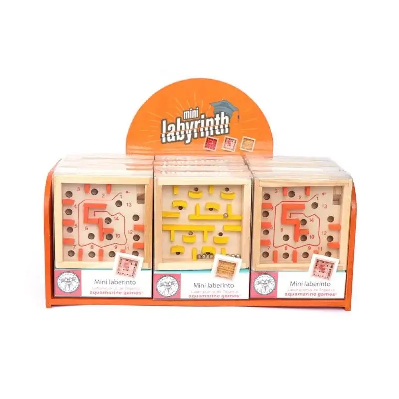 MINI LABERINTO ROJO NARANJA DORADO
