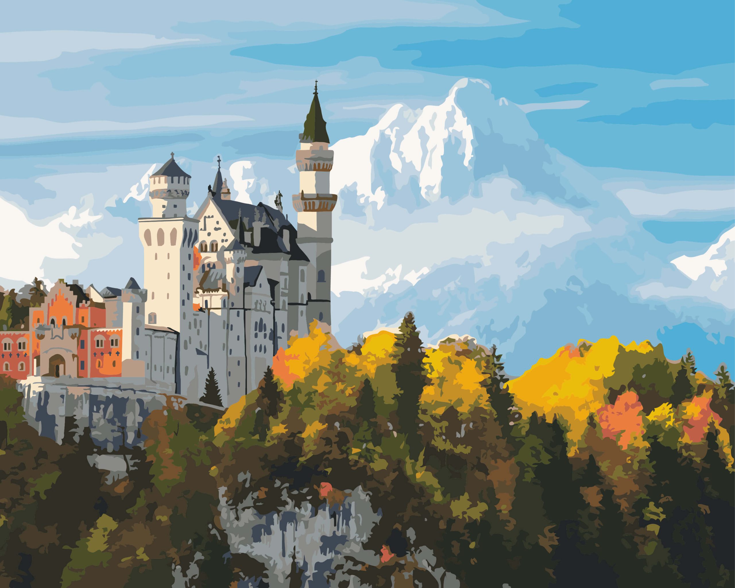 OLEO MINIMUNDO CASTILLO DE NEUSCHWANSTEIN