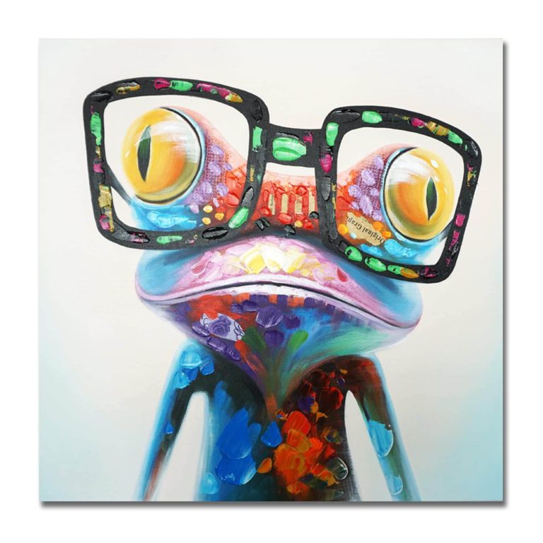 RANA CON LENTES 30X40