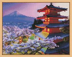 OLEO MINIMUNDO BAJO EL MONTE FUJI